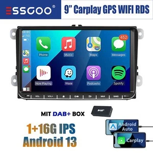 DAB+ Autoradio Android 13 Carplay GPS Für VW GOLF 5 6 Touran Polo 6R EOS Tiguan - Bild 1 von 14