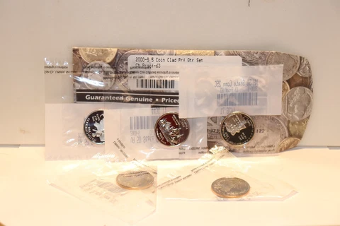 2003 S (5) Coin Clad Proof Set State Quarters (Littleton Plastic) Cover