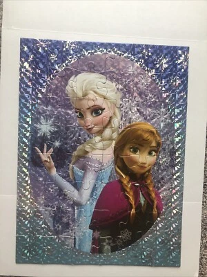 DISNEY FROZEN  Puzzles Lot Of Two Used Complete  - Image 1 of 4