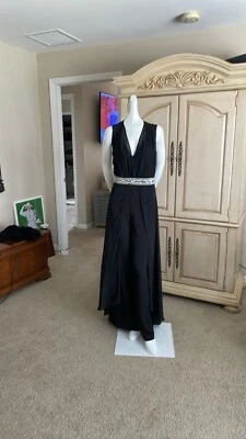 Haute Hippie Silk Embellished Belt Wide Leg Jumpsuit Size 8 - Image 1 of 4