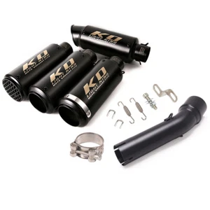For Honda Rebel 500 300 2017-2023 Slip-on Exhaust Set Mid Pipe 51mm Muffler Tips - Picture 1 of 12