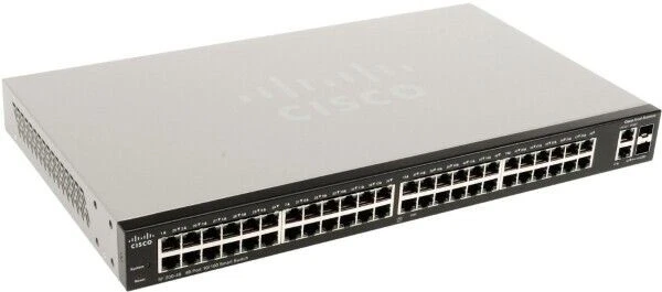 Smart Switch PoE 10/100 48 Ports Cisco Small Business SF 200-48P SLM248PT V02 - Image 1 of 1