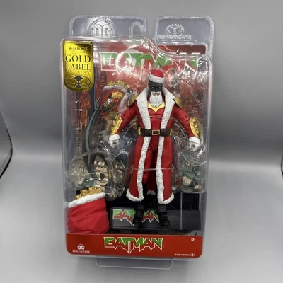 DC Multiverse BAT SANTA Red Variant Gold Label Batman McFarlane Toys - Image 1 of 4