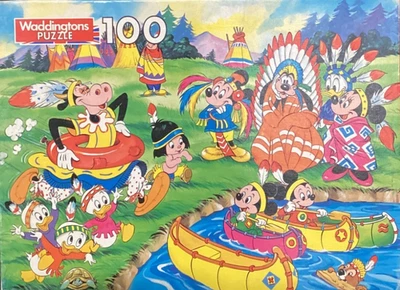 Waddingtons 100 pc Disneyland 1968 jigsaw puzzle vintage - Image 1 of 2