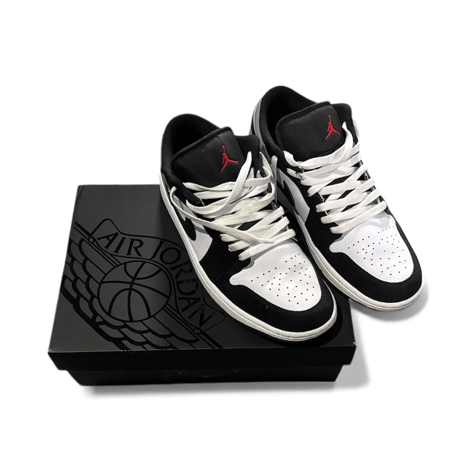 Nike Air Jordan 1 Low SE Blanco Negro Plata Rojo Foto 1 de 4
