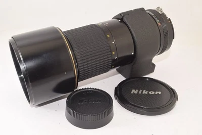 NIKON AI-S NIKKOR ED 300MM F4.5 PRIME TELEPHOTO LENS MANUAL BLACK FROM JAPAN - Image 1 of 4