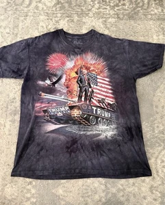 President Donald Trump The Mountain T Shirt All Over Print 2016 USA 47 Mens XL - Picture 1 of 9