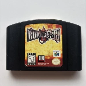 Road Rash 64 (Nintendo 64, 1999) N64 Auténtico Limpio Probado Gris Carrito Variante - Imagen 1 de 10