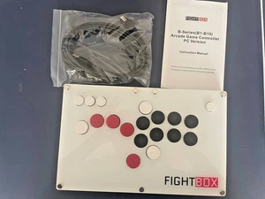 FightBox B10 All Button Leverless Arcade Controller Ultra-Thin Cherry MX for PC - Picture 1 of 4