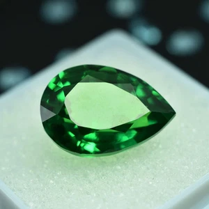 Natural Tsavorite Pear Cut Green Colour 9-11 Ct Garnet Certified Loose Gemstone - Picture 1 of 5