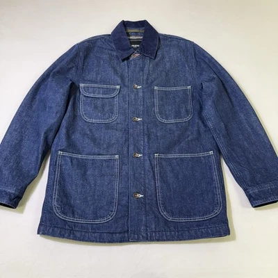 Todd Snyder Selvedge Denim Chore Coat Men’s Size Small Blue Wool Blanket Lined - Image 1 of 4