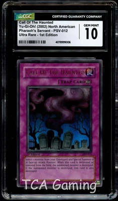 CGC 10 GEM MINT Call of the Haunted PSV-012 ULTRA 1st Edition Yugioh Card 006 - Image 1 of 3
