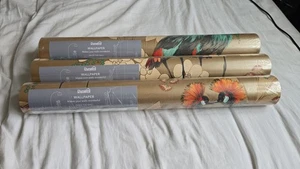 Papel pintado ocre Dunelm Mariba - 30763976 - 3 rollos - Imagen 1 de 4
