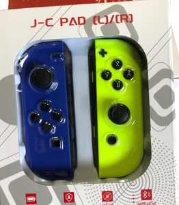 For Nintendo Switch Joy Con L & R Bluetooth Wireless Gamepad ControllerBlue/Neon - Picture 1 of 5