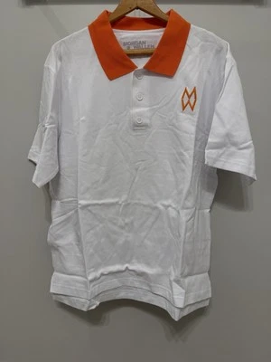 Authentic New I MORGAN WALLEN Golf Polo Shirt White & Orange Men’s Size Large - Image 1 of 2