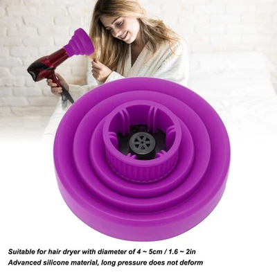 Universal Collapsible Hair Dryer Diffuser Portable Travel Folding Hair Blow - Image 1 of 4