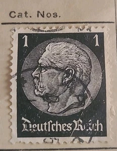 Germany Stamps Deutsches Reich 1 Pfennig Hindenburg - Picture 1 of 1