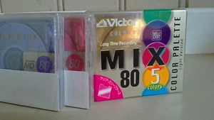 7 Minidisc JVC Victor Color Palette Light Version MD 80 min - Photo 1/4