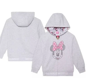 Disney Girls Minnie Mouse Full Zip Hoodie Size 4T - Picture 1 of 5
