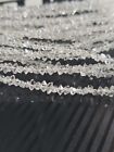 Natural Herkimer Diamond 1 Line 16 Inch Faceted 2-3 mm Strand Nugget Loose Beads