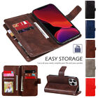 9 Cards Wallet Case For iPhone 15 Pro Max 14 Pro Max PU Leather Flip Phone Cover