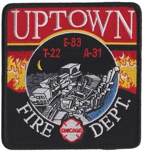 Chicago Engine 83 Truck 22 A-31 - Uptown Fire Patch NEW - Bild 1 von 1
