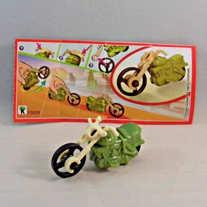 FS029 MOTO EASY RIDER VERDE + BPZ PRIMA EDIZIONE KINDER SORPRESA ITALIA 2015/16 - Picture 1 of 1