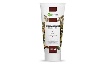 EKAMEDICA CHESTNUT GEL WITH PEARL BARK - FOR TIRED LEGS 200ml Plantain Unisex All Skin