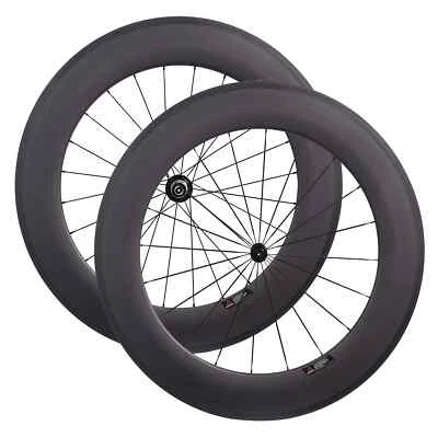 Super Light Full Road Bicycle Carbon Wheelset 88*25mm 3K UD Matte Glossy - Image 1 of 4