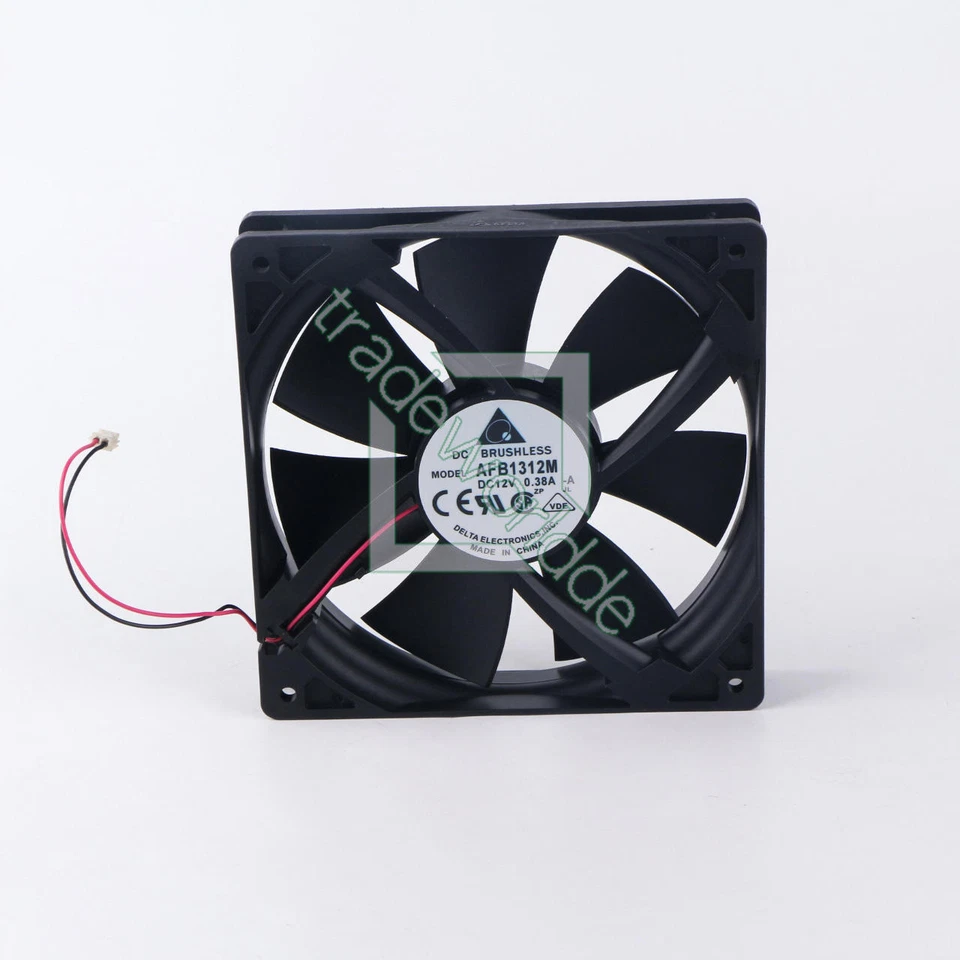 For Delta 13525 2Wie AFB1312M DC 12V 0.38A 13.5cm 135mm Case axial Cooling Fan - Bild 1 von 1