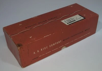 Brick Red Rice's Quality Nylon Threads Empty 4 Spool Box Only A.H. Rice - Image 1 of 4
