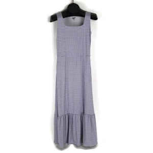 Lands' End Cotton Modal Square Neck Tiered Maxi Dress Women's XS Petite Pockets - Picture 1 of 14