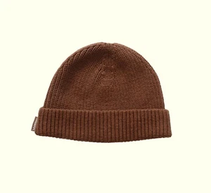 LULULEMON WOLLMISCHUNG GERIPPT BRAUN STRICK BEANIE ACTIVE WEAR YOGA MÜTZE ONESIZE 2022 - Bild 1 von 4