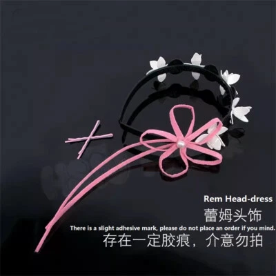 Peluca Cosplay Re:Life in a different world from zero Rem Ram Horquilla Larga Foto 1 de 4