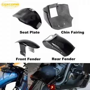 Motorcycle Front&Rear Fender Muguard Chin Fairing Seat Plate For Harley RH975 - Picture 1 of 7