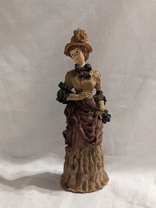 Unbranded Ol Fashioned Dress Woman, Resin, 5.5" Tall, Possibly Vintage PRE-OWNED - Picture 1 of 11