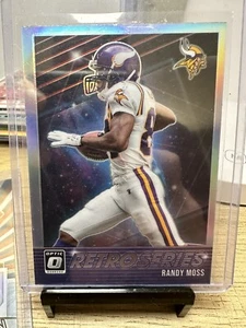 2021 DONRUSS OPTIC FOOTBALL RANDY MOSS RETRO SERIES INSERT #RS-RM VIKINGS - Picture 1 of 1
