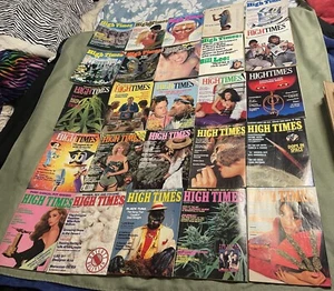 vintage (LOT OF 25) 1979/80 “HIGH TIMES” MAGAZINE (ISSUE 51-75) MICK JAGGER drug - Picture 1 of 24