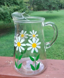 Jarra Daisy Mid Century original vintage firmada por Bartlett & Collins Paula Ice Lip - Imagen 1 de 7
