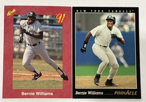 Bernie Williams New York Yankees 1991 Classic Card T61 and 1993 Pinnacle Card 7 - Picture 1 of 5