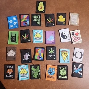 Lot of 26 Dime Bags Patches - 2" x 1.5" - Variety - Imagen 1 de 6
