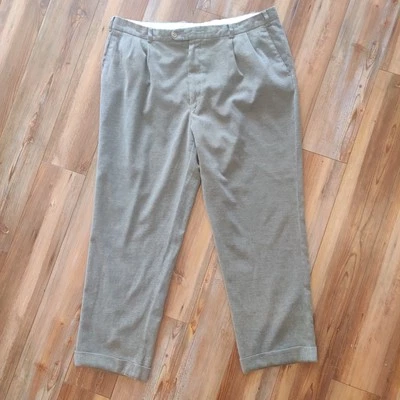 Pantalones de vestir Linea Naturale hechos en Italia para hombre 42 doblados pantalones informales trabajo tostado Foto 1 de 4