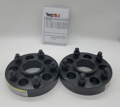 Wheel Spacers Fits 2007-2024 Jeep Wrangler 5x4.5 to 5x5.5 1.25" Adapters - Image 1 of 4