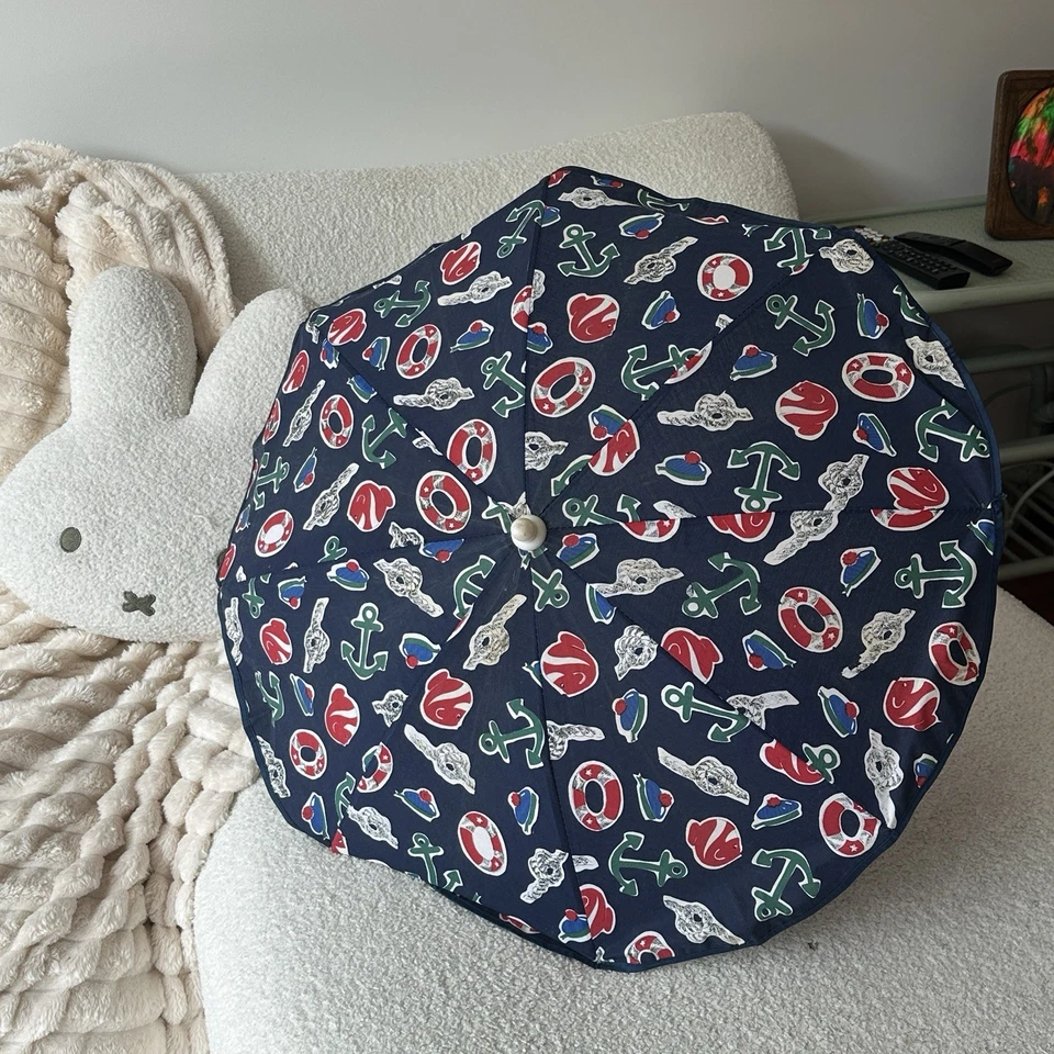 Cochecito para niños vintage paraguas anclas náuticas diseño de barcos en muy buena condición Foto 1 de 4