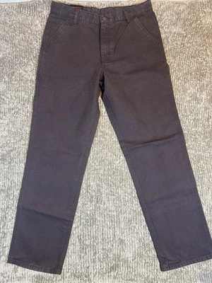 Craftsman холст плотник утка брюки черный серый мужской 36 x 34 новый с Ярлыками тефлон - Изображение 1 из 4