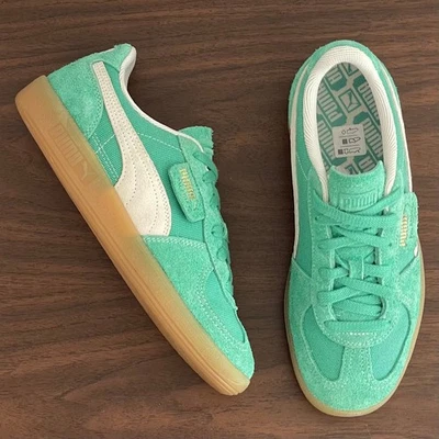 PUMA Palermo Vintage Womens 7.5 Jade/Gum Suede Leather Retro Athletic Sneakers - Image 1 of 4