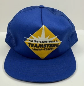 Vintage Teamsters Hat Cap SnapBack Landis Yeakel Pennsylvania 90s Made In USA - Picture 1 of 8