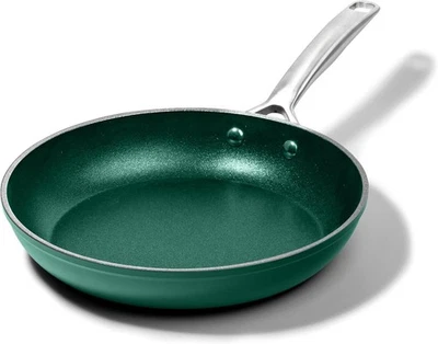 Granitestone Frying Pans Nonstick 10 Inch, Emerald Green Pan for Cooking