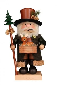 NEU im Karton Ulbricht Naturwaldarbeiter mit Rehkitz - Deutscher Räuchermann Räuchergefäß 1-204 - Bild 1 von 1