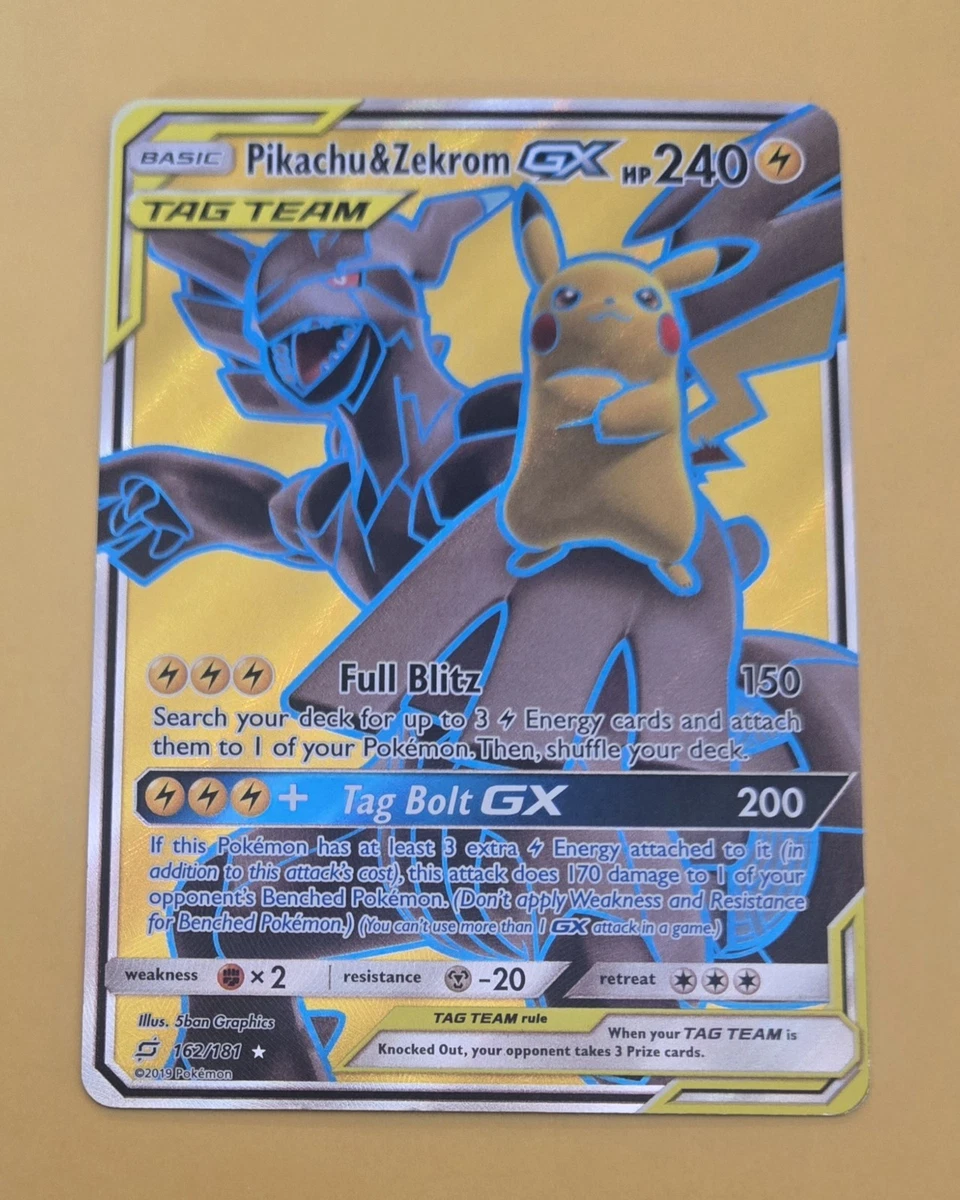 Pikachu & Zekrom GX 162/181 Sm-Team Up for sale | eBay